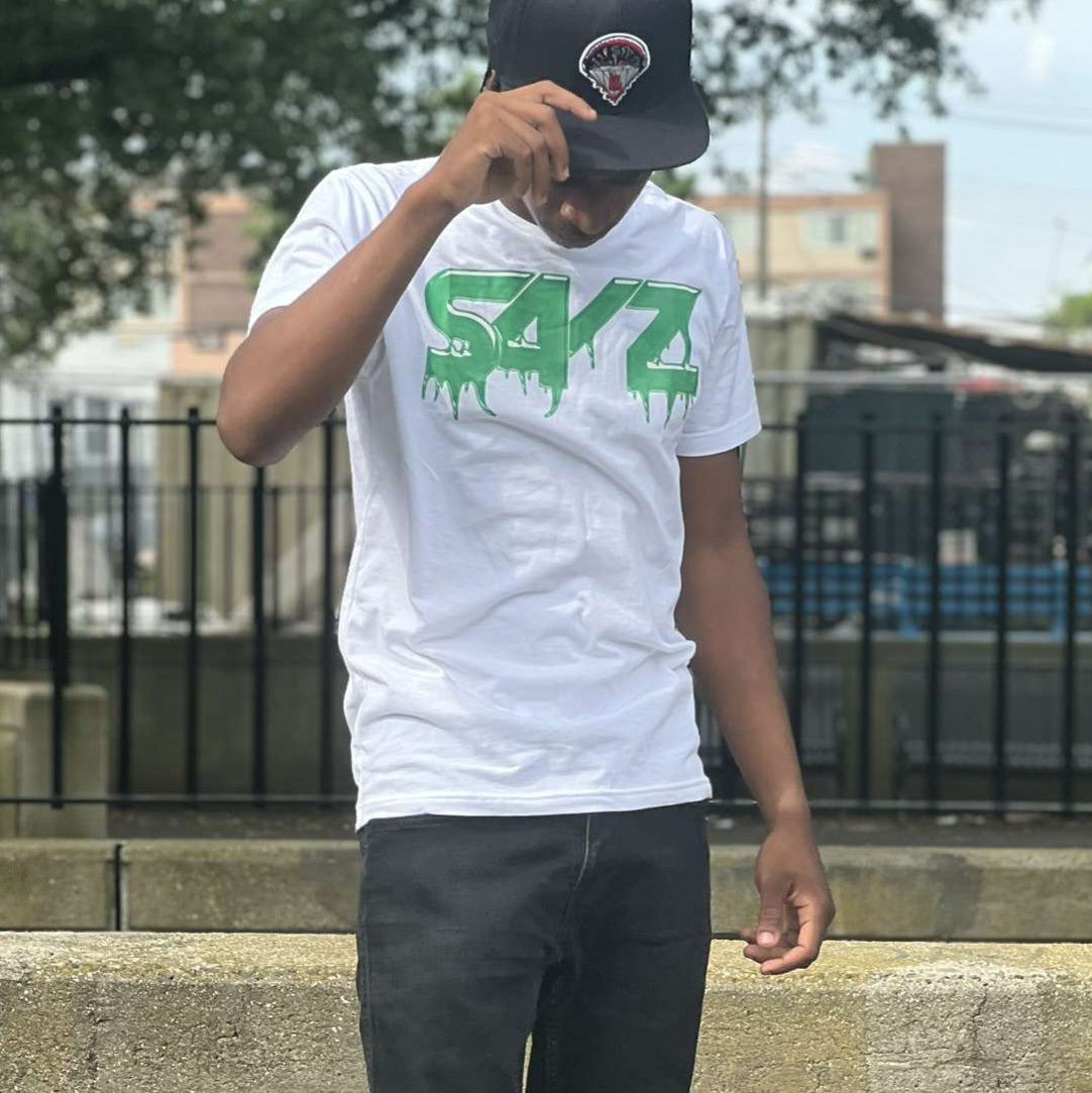 SaVz Drippy "White & Green" (Shirt)